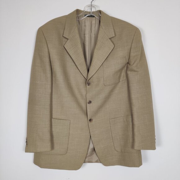 Claudio Morelli Men's Wool Linen Blazer Jacket Sz 42R Business Casual Old Money - Picture 1 of 9